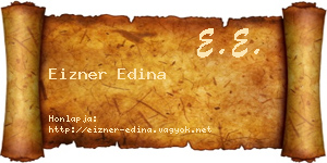 Eizner Edina névjegykártya